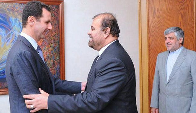 الأسد يرحب باستعداد إيران للمساهمة في إعمار سوريا