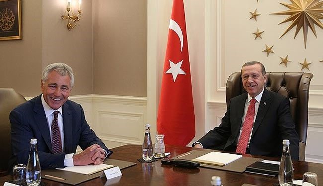 اجتماع مغلق بين أردوغان ووزير الدفاع الأميركي بأنقرة