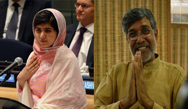 جائزة نوبل للسلام للباكستانية ملالا والهندي ساتيارثي