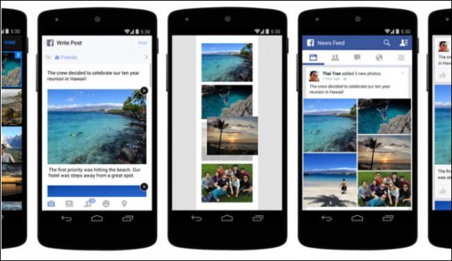 فيسبوك Facebook تقدم طريقة جديدة لرفع الصور وترتيبها عبر تطبيقها للهواتف
