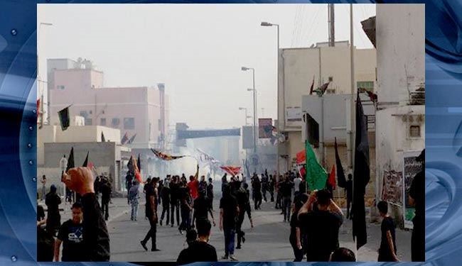 حمله اشغالگران سعودی به عزاداران حسینی در بحرین