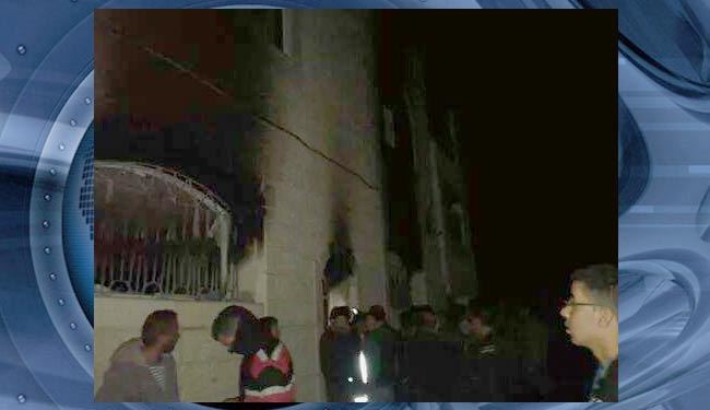 صهیونیست ها مسجدی را در رام الله آتش زدند