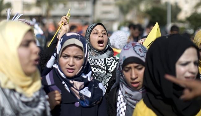 تظاهرة الفلسطينيين في غزة احتجاجاً على الحصار الاسرائيلي