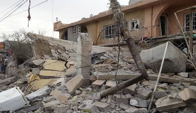 تروریستهای داعش دهها خانه را دربیجی منفجر کردند