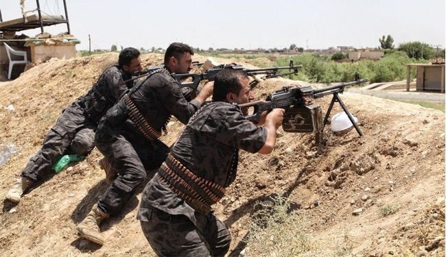 بیرون راندن داعش از منطقه‌ای در رمادی