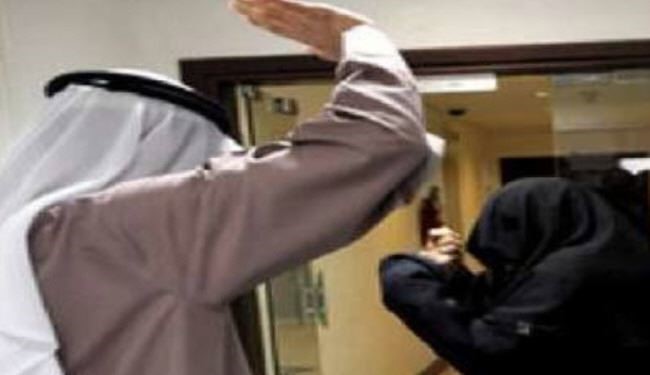 کتک خوردن زن عربستانی در برابر چشمان قاضی!