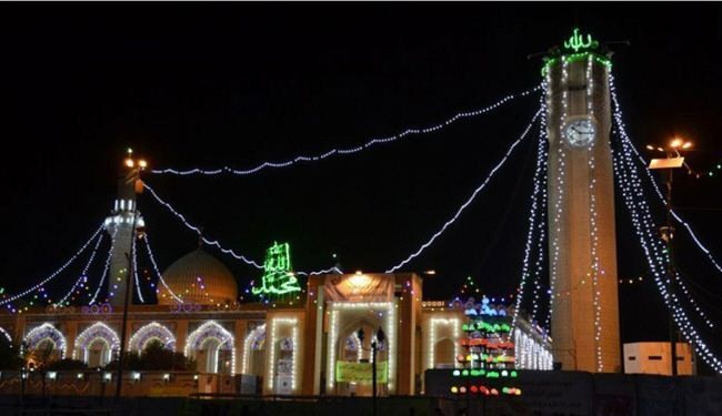 العبادي يصل الى جامع ابو حنيفة لحضور احتفالات المولد النبوي