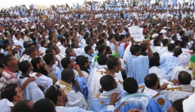 مئات المتظاهرين في موريانيا احتجاجا على رسوم النبي في شارلي ايبدو
