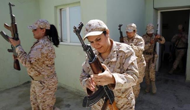 زنان عراقی برای آزادی موصل آموزش می بینند