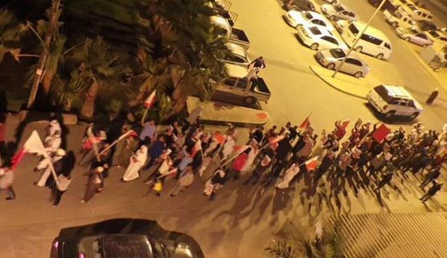 تظاهرات گسترده شبانه پیش از محاکمه شیخ سلمان