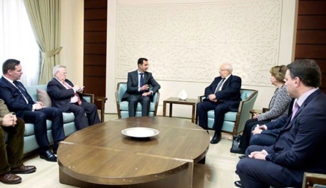 دیدار هیأت پارلمانی فرانسه با بشار اسد