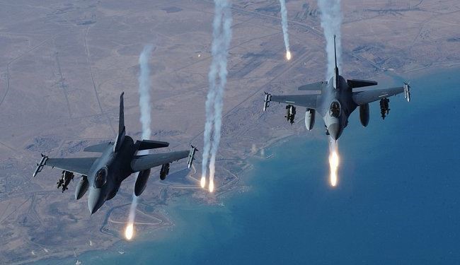 حمله جنگنده های اماراتی به مواضع داعش