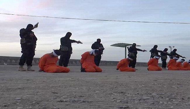 گزارش تصویری اعدام 9 عراقی توسط داعش در فلوجه