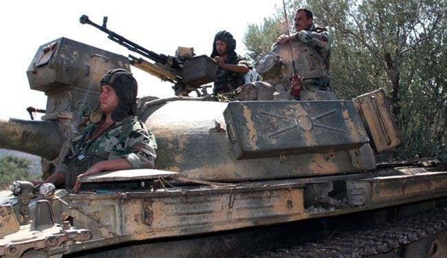 جيش سوريا يبيد اوكار وآليات المسلحين بارياف دمشق