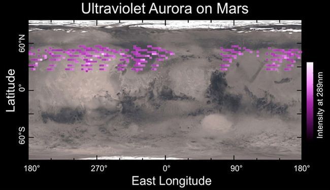 اكتشاف غبار وشفق قطبي على كوكب المريخ