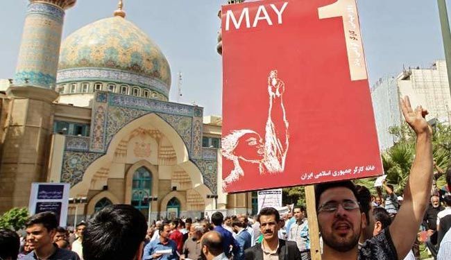 بالصور.. مسيرات حاشدة في طهران بمناسبة عيد العمال