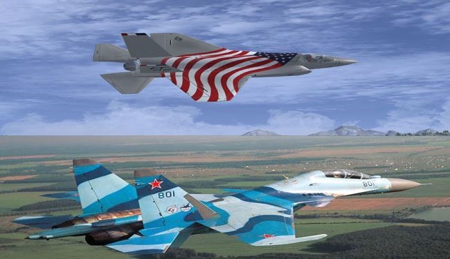 خط و نشان هوایی و دریایی آمریکا و روسیه