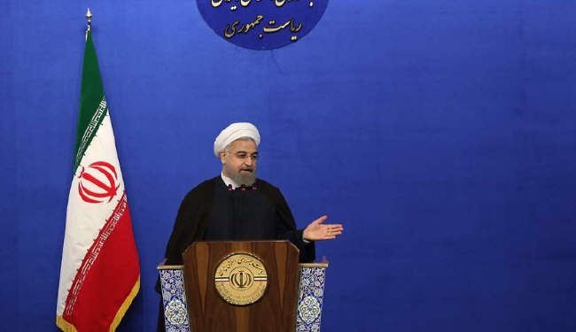 الرئيس روحاني: افتخر بالابناء الشجعان الذین یدافعون عن حقوق الشعب