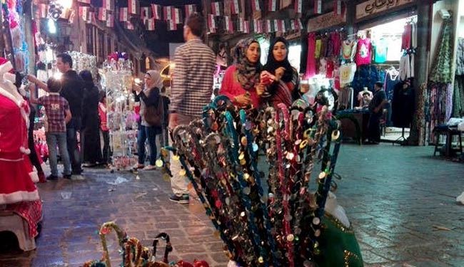 عکسهایی بازار حمیدیه دمشق در ساعت 2 نیمه شب