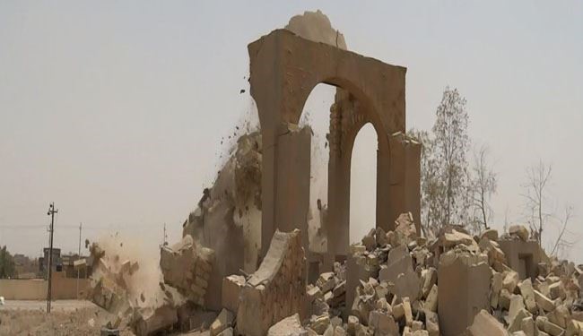 جدیدترین تصاویر تخریب قبور توسط داعش