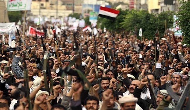 تظاهرات یمنی ها ضد استعمارگران