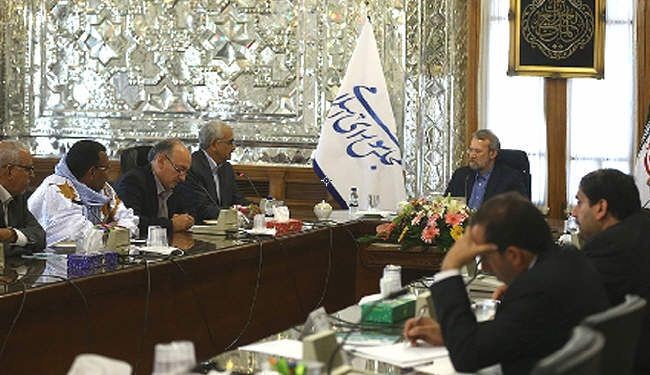 لاریجاني: ایران تدعم القضیة الفلسطینیة وجمیع الشعوب الاسلامیة المضطهدة