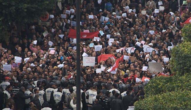 نحو الف شخص يتظاهرون في تونس ضد مشروع قانون 