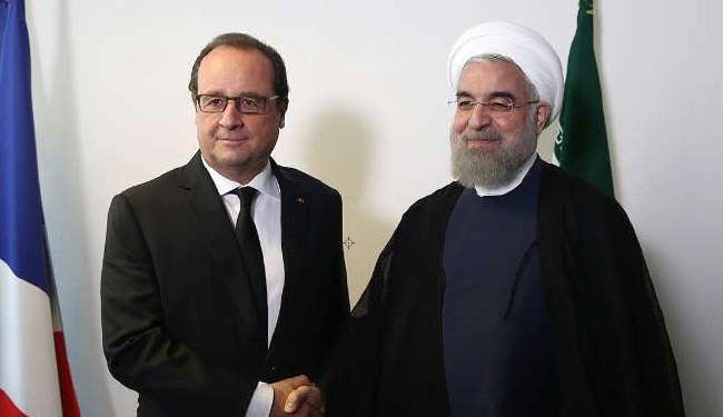 روحاني یؤکد على ضرورة تنمیة التعاون الشامل مع فرنسا