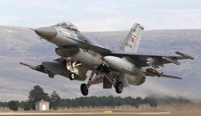 رهگیری جنگنده‌های ترک توسط پدافند سوریه