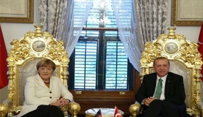 مرکل» با صندلی‌های طلای «اردوغان» غافلگیر شد+عکس