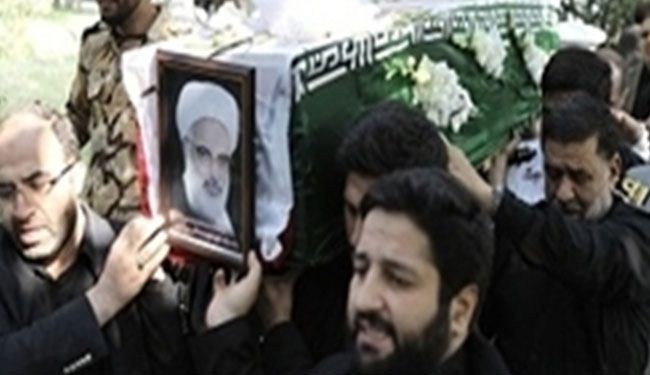 تشييع مسؤول بالجيش الايراني بعد وفاته في #كارثة_منى