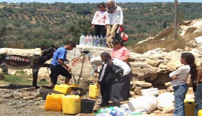 اسراییل منابع آبی فلسطین را سرقت می کند