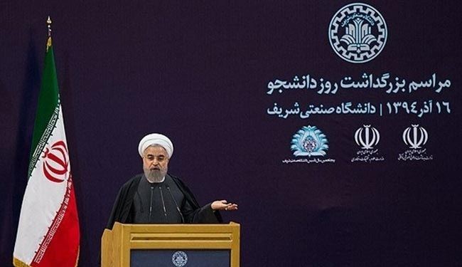 روحاني: إختبرنا اهم صواريخنا تزامنا مع الانتصار بالمفاوضات النووية