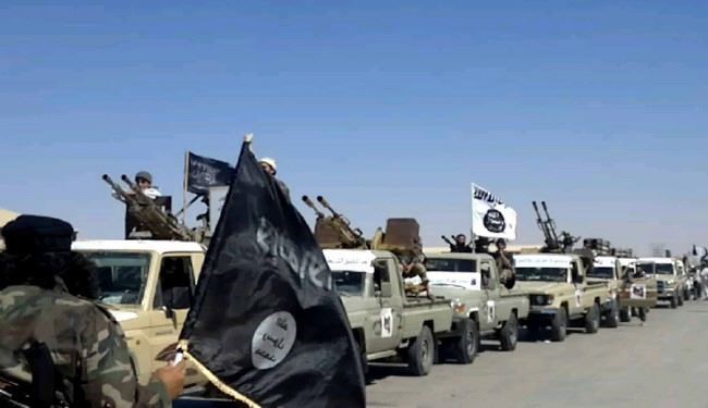 رژه نظامی داعش در 