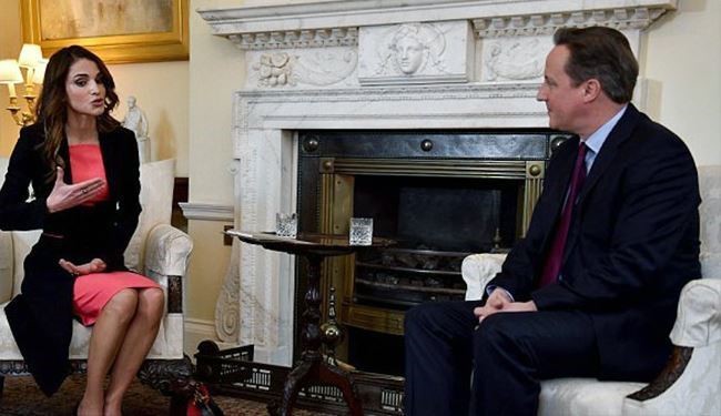 ملاقات جنجالی ملکۀ اردن با نخست وزیر انگلیس