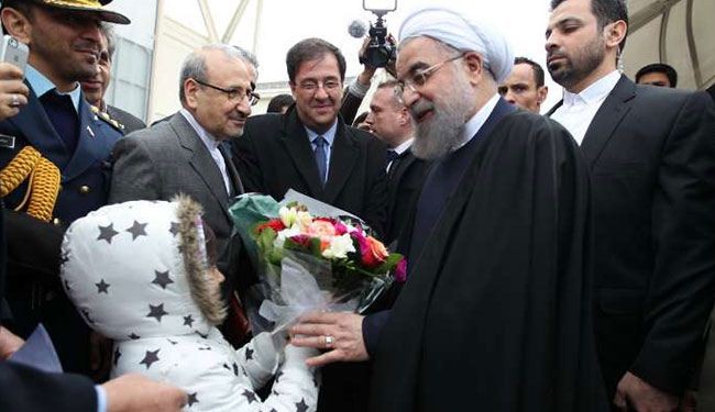 روحاني یعلن عن فتح صفحة جدیدة في العلاقات الایرانیة الاوروبیة