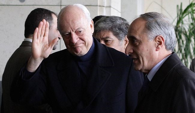دي ميستورا يجتمع مجددا بوفد الحكومة السورية في جنيف