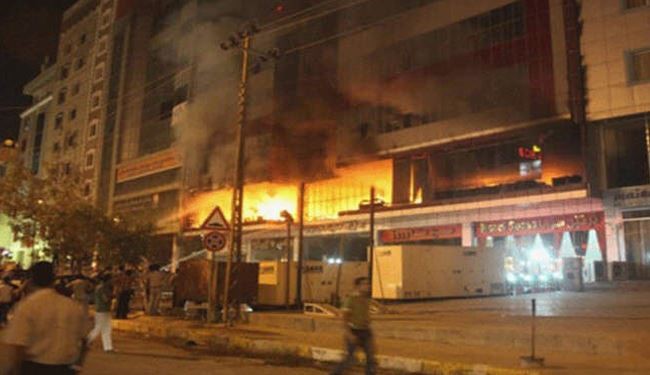 19 کشته در آتش‌سوزی هتلی در کردستان عراق