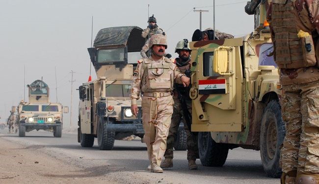 ورود نیروهای عراقی به پایگاهی در نزدیکی موصل