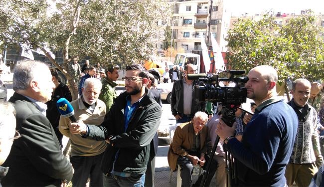 تظاهرات فلسطینی ها در حمایت از حزب الله لبنان