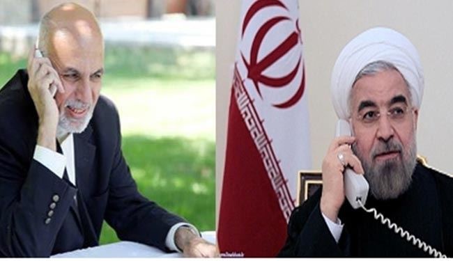 الرئيسان الايراني والافغاني يؤكدان على تعزيز العلاقات بين البلدين