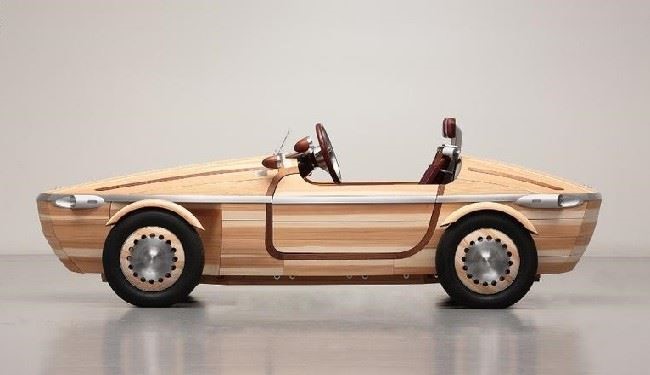 خودرو چوبی برای خاطره آفرینی!+تصاویر