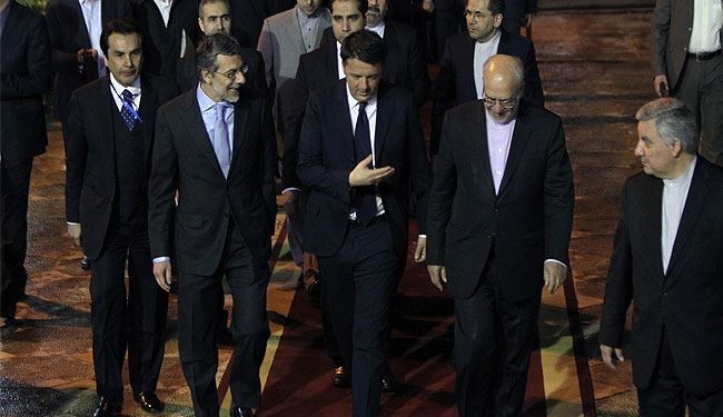ايطاليا بثقلها الاقتصادي والسياسي في زيارة لإيران