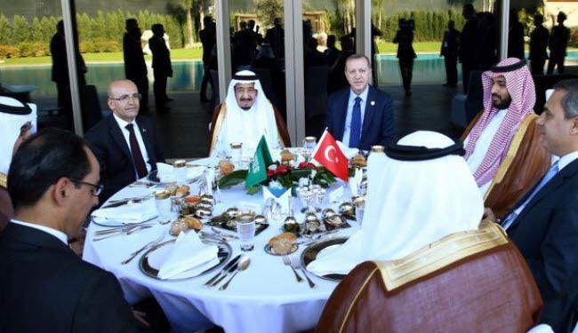 بالصورة..تعرف على قائمة غداء أردوغان لملك السعودية