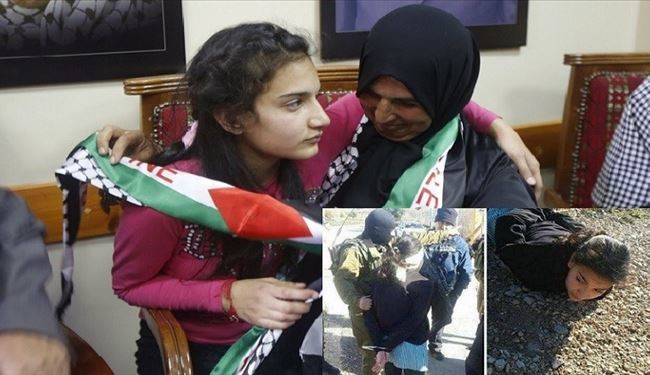 آزادی دختر بچه ای که با لباس مدرسه به زندان های اسرائیل رفت