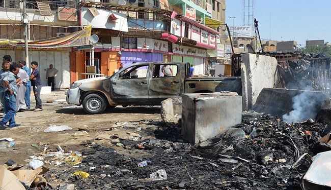 11 شهيدا و40 جريحا بانفجار سيارة مفخخة في بغداد