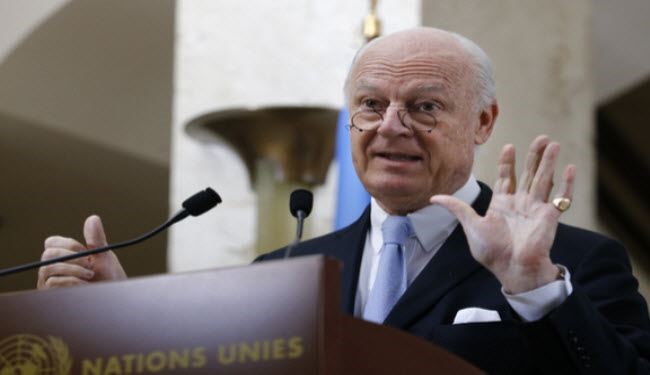 دي ميستورا متفائل بإمكانية استئناف محادثات السلام السورية