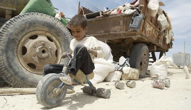 بازی‌های کودکان نجات یافته از دست داعش +عکس
