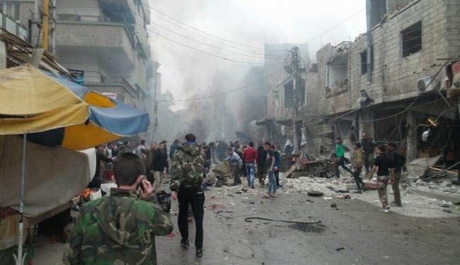 تفجيران ارهابيان بمنطقة السيدة زينب (ع) وسقوط 8 شهداء