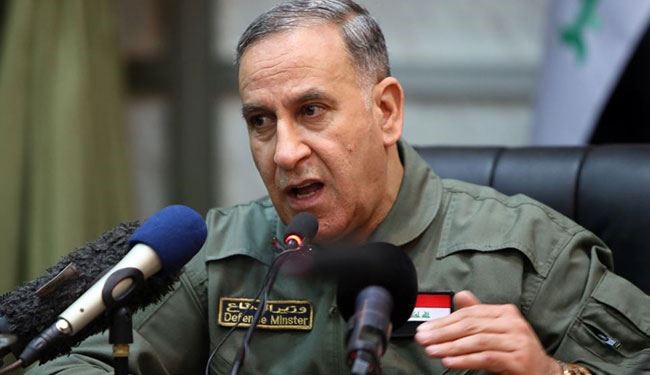 وزير الدفاع العراقي:القطعات المتوجهة للموصل لاتؤثر على معركة الفلوجة